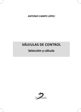 VÁLVULAS DE CONTROL - Ediciones Diaz de Santos