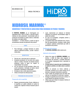 hidrosil marmol - hydroprotection.com