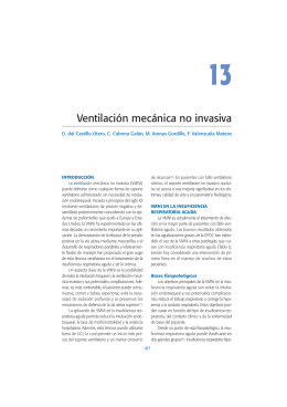 Ventilación mecánica no invasiva