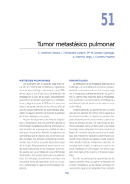 Tumor metastásico pulmonar