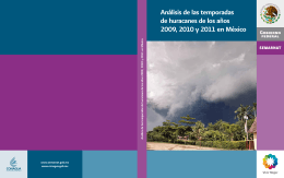 Análisis de las temporadas de huracanes de los años 2009, 2010 y