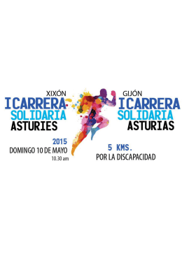 Dossier Patrocinador - Carrera Solidaria Asturias