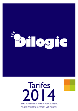 Tarifas - Dilogic sl