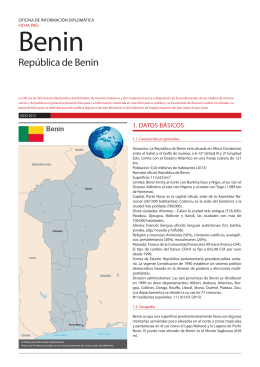 República de Benin - Fundación Salvador Soler