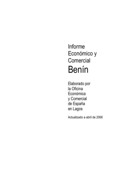 Benín - Comercio.es