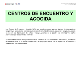 Centros de Encuentro y Acogida (CEA)