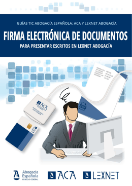 Firma electrónica de documentos con firma ACA