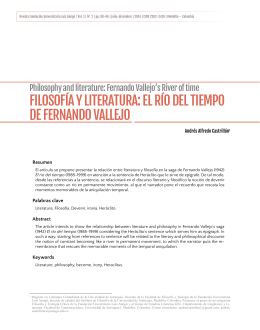 FILOSOFÍA Y LITERATURA: EL RÍO DEL TIEMPO DE FERNANDO