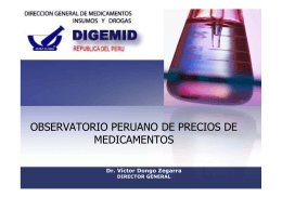 observatorio peruano de precios de medicamentos