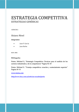 Informe - Estrategia Competitiva