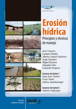 Libro: Erosión Hídrica: Principios y técnicas de manejo