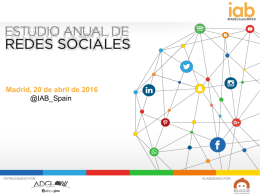 Estudio Redes Sociales 2016