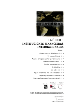 CAPÍTULO 3 INSTITUCIONES FINANCIERAS INTERNACIONALES