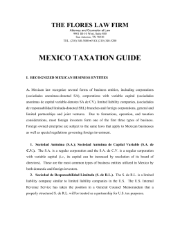 MEXICO TAXATION GUIDE