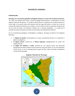 Regiones Naturales de Nicaragua