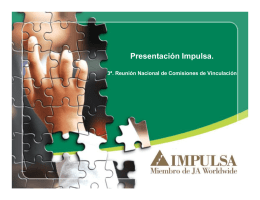 Presentación Impulsa. - Secretaría del Trabajo y Previsión Social