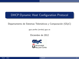 DHCP - GSyC