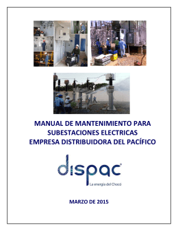 manual de mantenimiento para subestaciones electricas