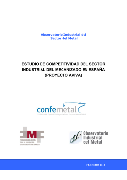 Estudio de Competitividad del sector Industrial del Mecanizado en