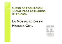 Diapositivas Notificación Civil - Poder Judicial del Estado de
