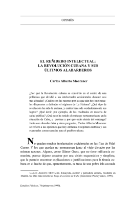 el reñidero intelectual: la revolución cubana y sus últimos