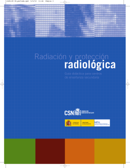 Radiación y protección radiológica: Guía didáctica
