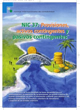 NIC 37: Provisiones, activos contingentes y pasivos contingentes(1