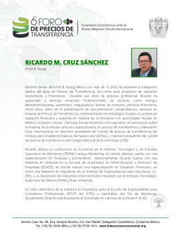 RICARDO M. CRUZ SÁNCHEZ