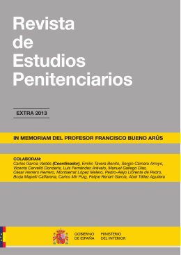 Revista de Estudios Penitenciarios. Extra 2013