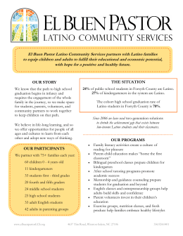 Annual Report - Winston-Salem - El Buen Pastor Latino Community