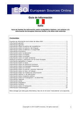 Guía de Información Italia