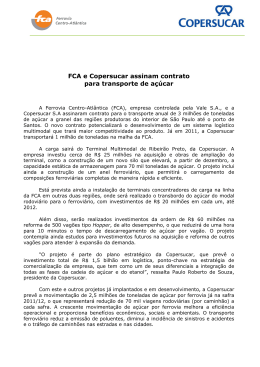 24/11/2010 - FCA e Copersucar assinam contrato para transporte