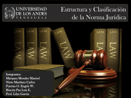 Estructura y Clasificación de la Norma Jurídica
