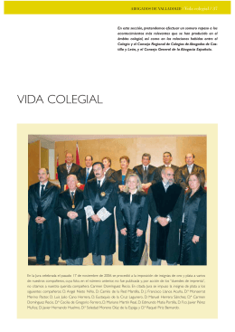 Vida colegial - Ilustre Colegio de Abogados de Valladolid
