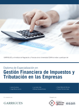 Brochure_Gestion financiera de impuestos