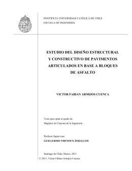 estudio del diseño estructural y constructivo de pavimentos