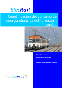 Cuantificación del consumo de energía eléctrica del ferrocarril