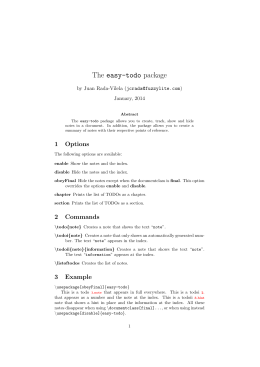 The easy-todo package
