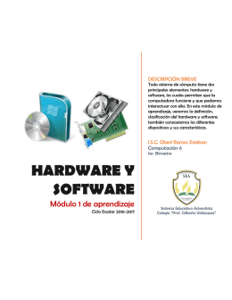 Hardware y software - Sistema Educativo Adventista