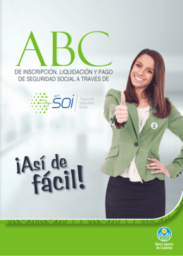 ABC de inscripción, liquidación y pago de seguridad social, SOI