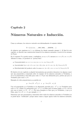 Capítulo 2: Números Naturales e Inducción