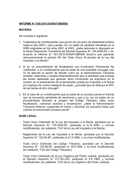 informe n.° 036-2013