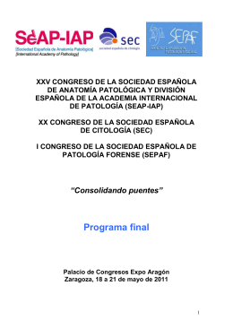 xxiv congreso de la sociedad española de anatomía patológica y