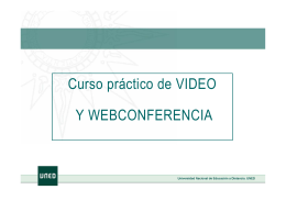 Curso práctico de VIDEO Y WEBCONFERENCIA