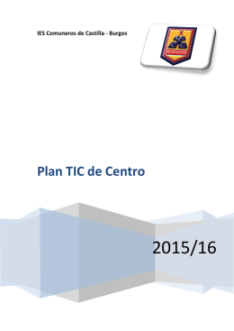 Plan TIC de Centro - IES Comuneros de Castilla