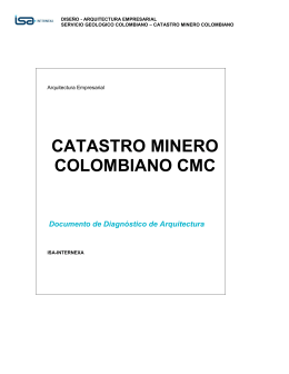 CATASTRO MINERO COLOMBIANO CMC