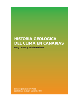 Historia geológica del clima en Canarias