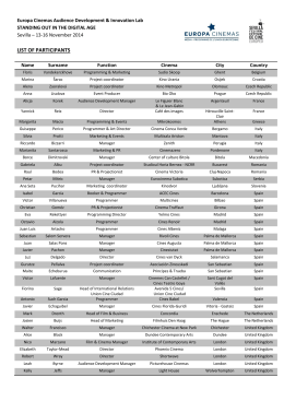 list of participants
