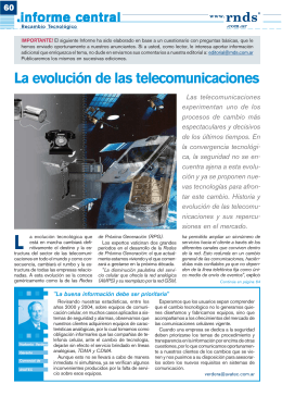 La evolución de las telecomunicaciones