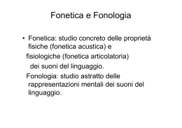Fonetica e Fonologia - UIL SCUOLA AREZZO SIENA